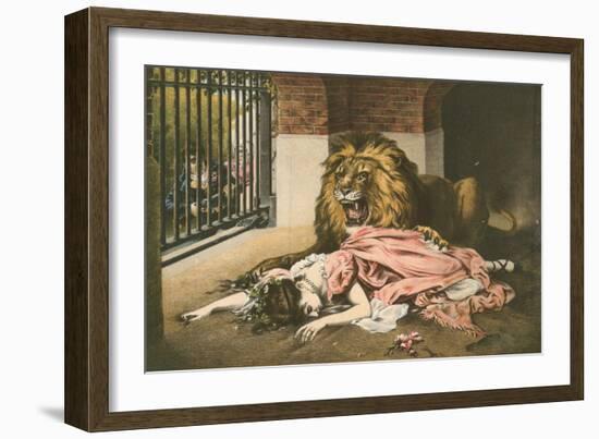 The Lion's Bride-Gabriel Max-Framed Giclee Print