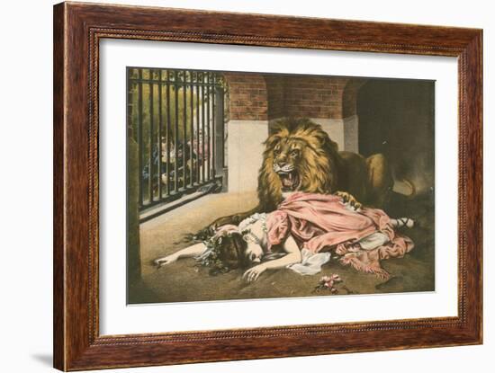 The Lion's Bride-Gabriel Max-Framed Giclee Print