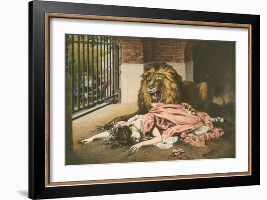 The Lion's Bride-Gabriel Max-Framed Giclee Print