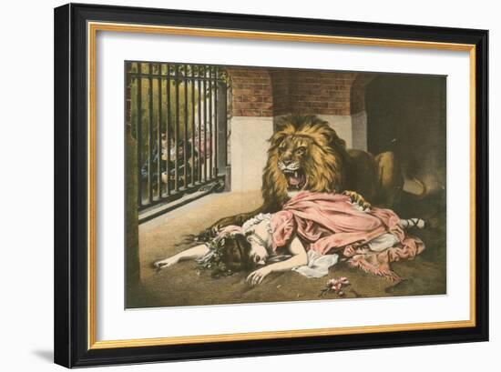 The Lion's Bride-Gabriel Max-Framed Giclee Print