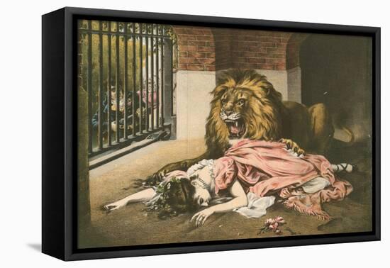 The Lion's Bride-Gabriel Max-Framed Premier Image Canvas