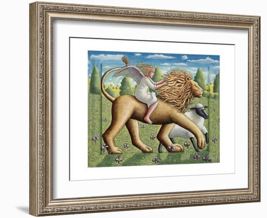 The Lion, the Lamb and the Angel, 2007-PJ Crook-Framed Giclee Print