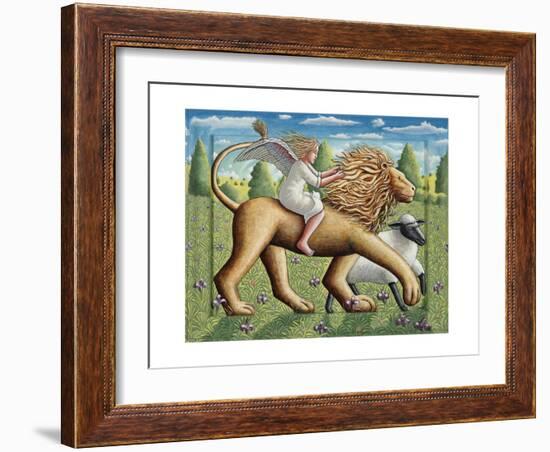 The Lion, the Lamb and the Angel, 2007-PJ Crook-Framed Giclee Print