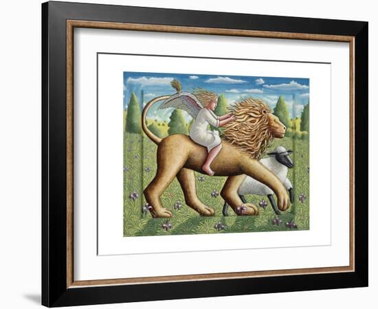 The Lion, the Lamb and the Angel, 2007-PJ Crook-Framed Giclee Print