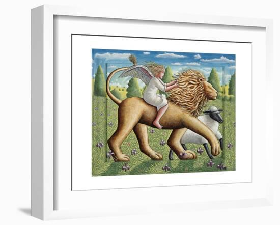 The Lion, the Lamb and the Angel, 2007-PJ Crook-Framed Giclee Print