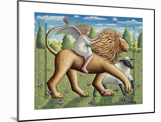 The Lion, the Lamb and the Angel, 2007-PJ Crook-Mounted Giclee Print