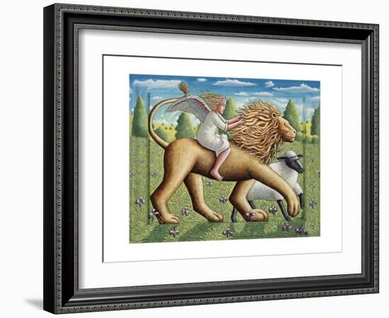 The Lion, the Lamb and the Angel, 2007-PJ Crook-Framed Giclee Print