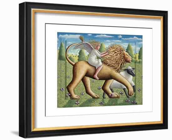 The Lion, the Lamb and the Angel, 2007-PJ Crook-Framed Giclee Print