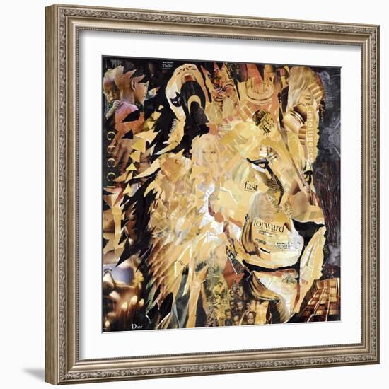 The Lion-James Grey-Framed Art Print