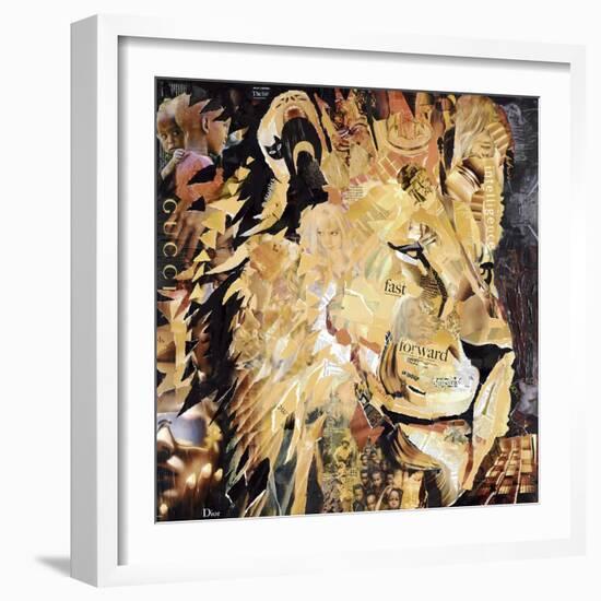 The Lion-James Grey-Framed Premium Giclee Print