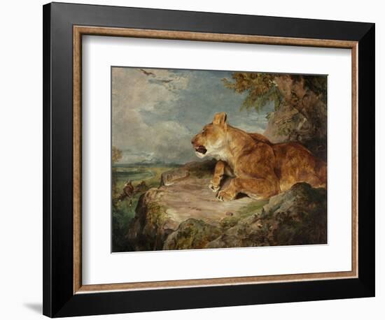 The Lioness, C.1824-27-John Frederick Lewis-Framed Giclee Print