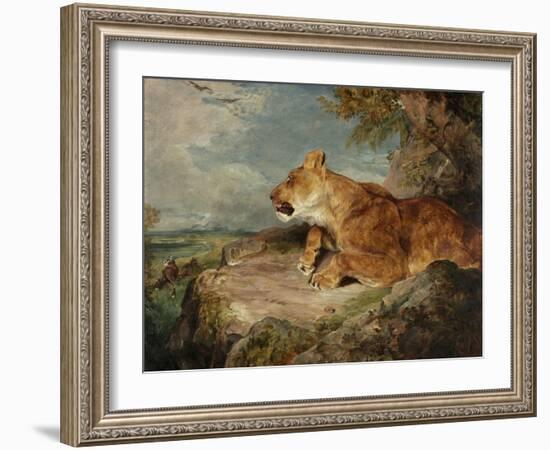 The Lioness, C.1824-27-John Frederick Lewis-Framed Giclee Print