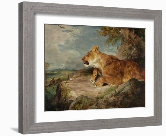 The Lioness, C.1824-27-John Frederick Lewis-Framed Giclee Print