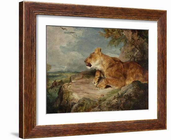 The Lioness, C.1824-27-John Frederick Lewis-Framed Giclee Print