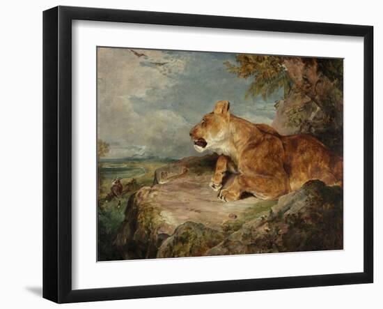 The Lioness, C.1824-27-John Frederick Lewis-Framed Giclee Print