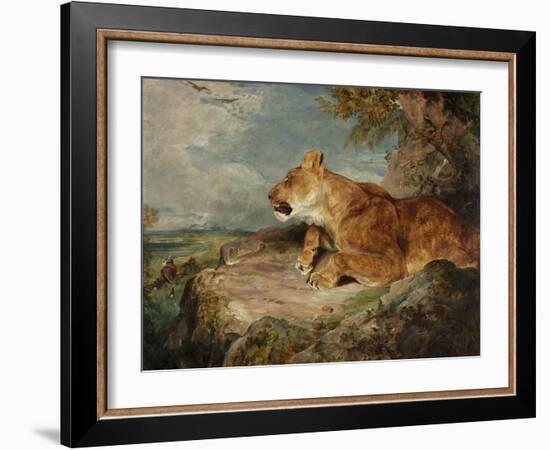 The Lioness, C.1824-27-John Frederick Lewis-Framed Giclee Print