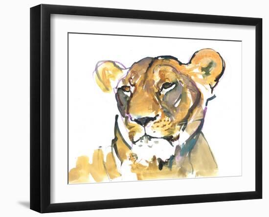 The Lioness-Mark Adlington-Framed Giclee Print