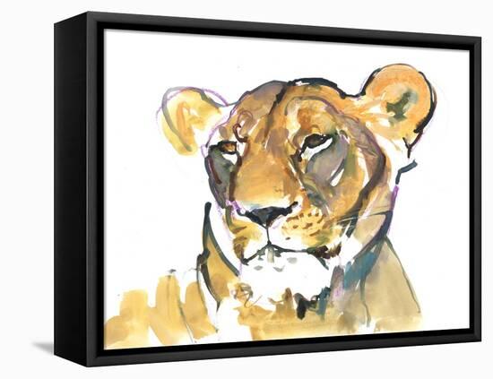 The Lioness-Mark Adlington-Framed Premier Image Canvas