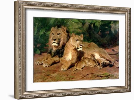 The Lions at Home, 1881-Rosa Bonheur-Framed Giclee Print