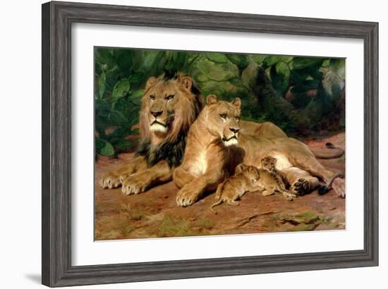 The Lions at Home, 1881-Rosa Bonheur-Framed Giclee Print