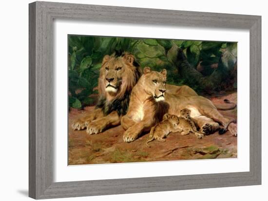 The Lions at Home, 1881-Rosa Bonheur-Framed Giclee Print