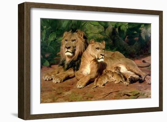The Lions at Home, 1881-Rosa Bonheur-Framed Giclee Print