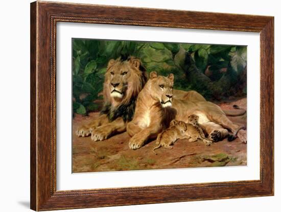 The Lions at Home, 1881-Rosa Bonheur-Framed Giclee Print