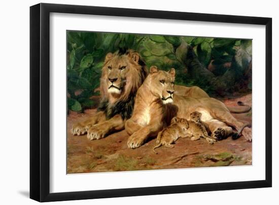 The Lions at Home, 1881-Rosa Bonheur-Framed Giclee Print