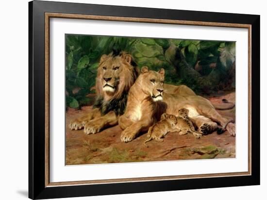 The Lions at Home, 1881-Rosa Bonheur-Framed Giclee Print