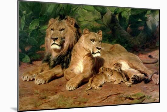 The Lions at Home, 1881-Rosa Bonheur-Mounted Giclee Print