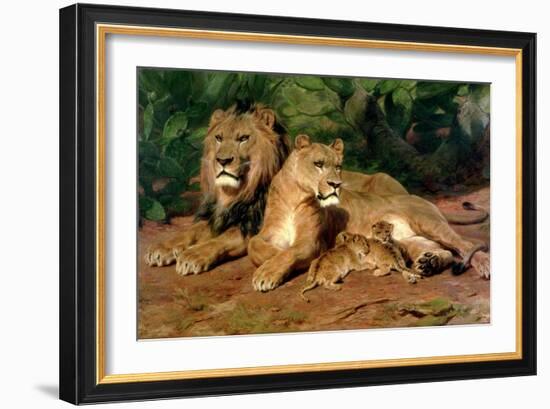 The Lions at Home, 1881-Rosa Bonheur-Framed Giclee Print