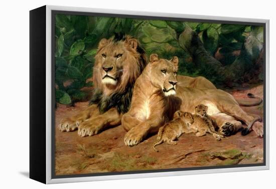 The Lions at Home, 1881-Rosa Bonheur-Framed Premier Image Canvas