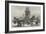 The Lions at the Base of the Nelson Column, Trafalgar-Square-Charles Robinson-Framed Giclee Print