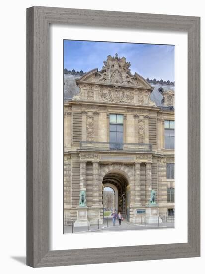 The Lions Gate Of The Louvre-Cora Niele-Framed Giclee Print