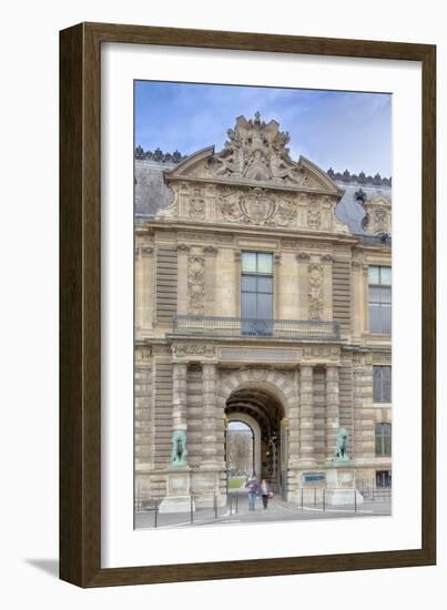 The Lions Gate Of The Louvre-Cora Niele-Framed Giclee Print