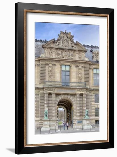 The Lions Gate Of The Louvre-Cora Niele-Framed Giclee Print