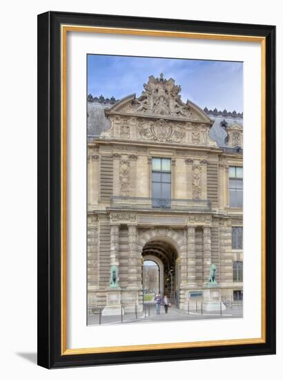 The Lions Gate Of The Louvre-Cora Niele-Framed Giclee Print