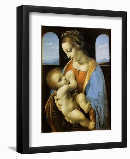 The Litta Madonna, 1490-Leonardo da Vinci-Framed Giclee Print