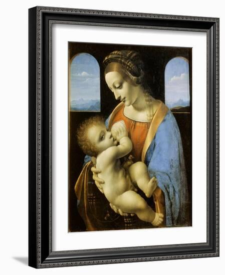 The Litta Madonna, 1490-Leonardo da Vinci-Framed Giclee Print