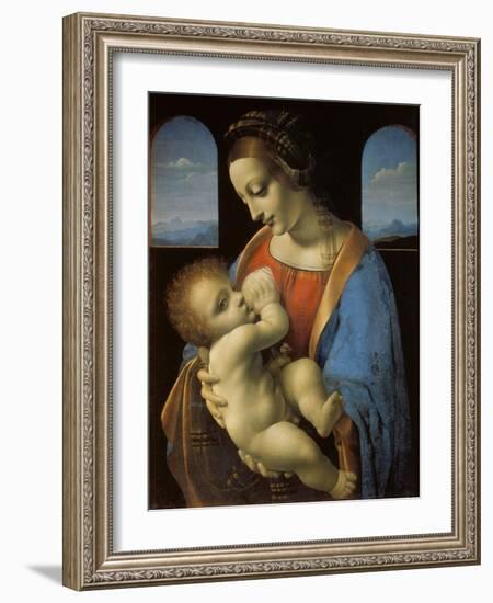 The Litta Madonna, C. 1490-Leonardo da Vinci-Framed Giclee Print