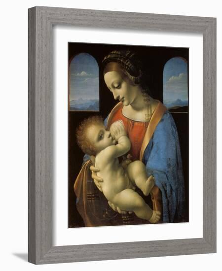 The Litta Madonna, C. 1490-Leonardo da Vinci-Framed Giclee Print