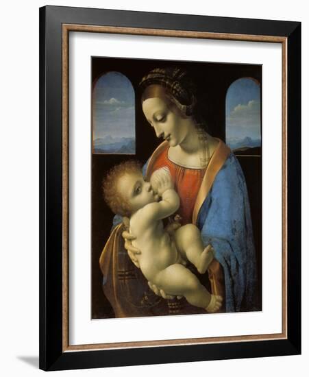 The Litta Madonna, C. 1490-Leonardo da Vinci-Framed Giclee Print