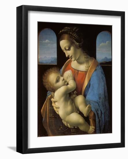 The Litta Madonna, C. 1490-Leonardo da Vinci-Framed Giclee Print