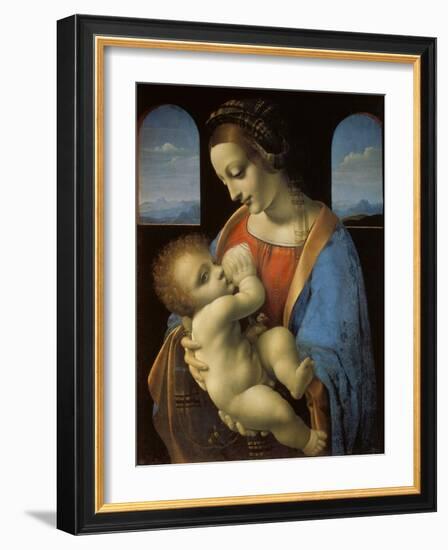 The Litta Madonna, C. 1490-Leonardo da Vinci-Framed Giclee Print