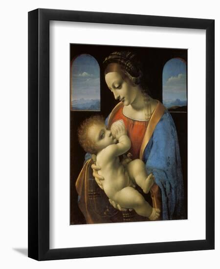 The Litta Madonna, C. 1490-Leonardo da Vinci-Framed Giclee Print