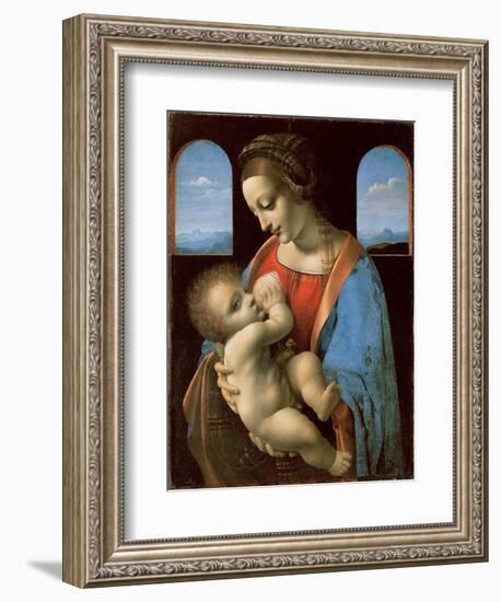 The Litta Madonna, c.1490-Leonardo Da Vinci-Framed Giclee Print