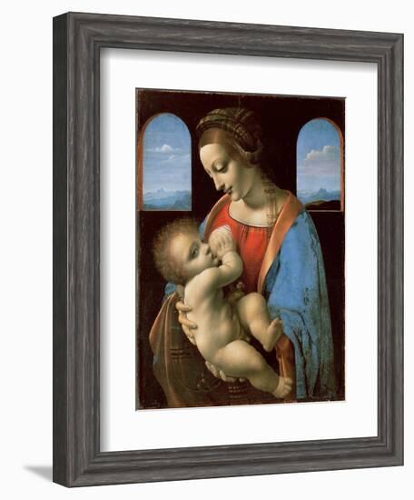 The Litta Madonna, c.1490-Leonardo Da Vinci-Framed Giclee Print