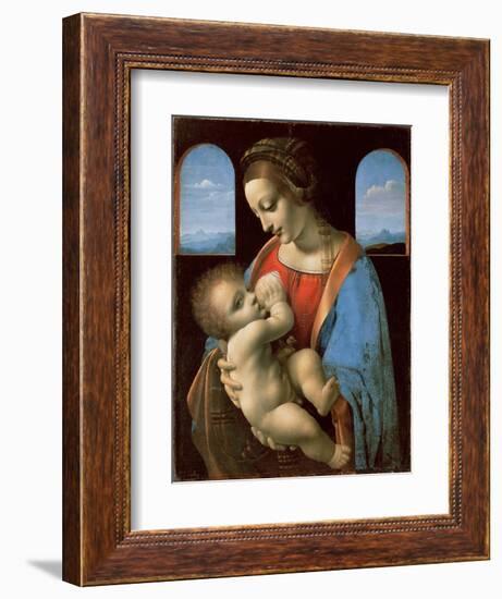 The Litta Madonna, c.1490-Leonardo Da Vinci-Framed Giclee Print