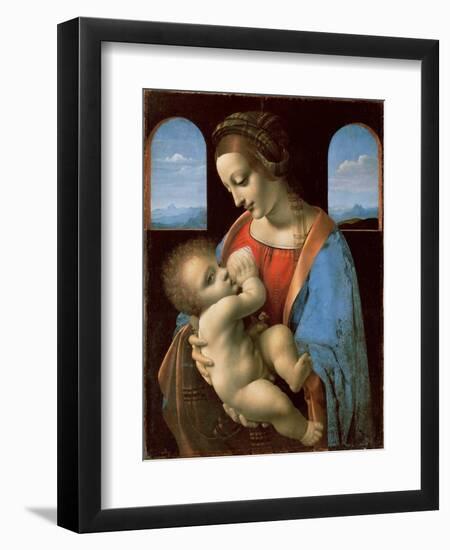 The Litta Madonna, c.1490-Leonardo Da Vinci-Framed Giclee Print