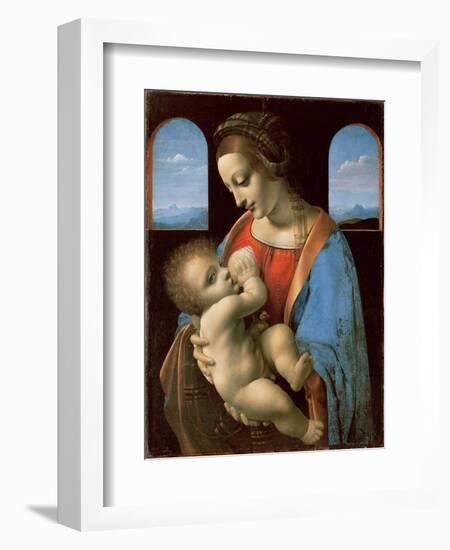 The Litta Madonna, c.1490-Leonardo Da Vinci-Framed Giclee Print